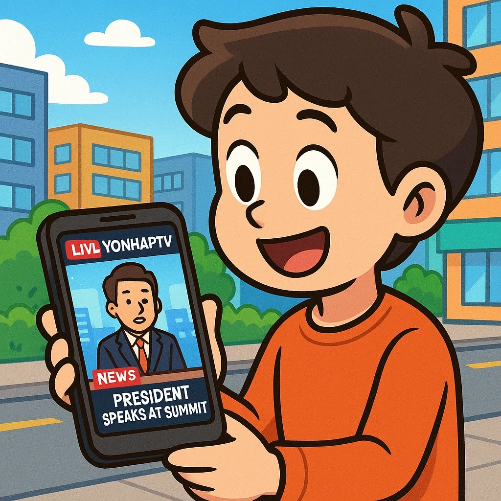 모바일에서 연합뉴스 온에어 시청하기