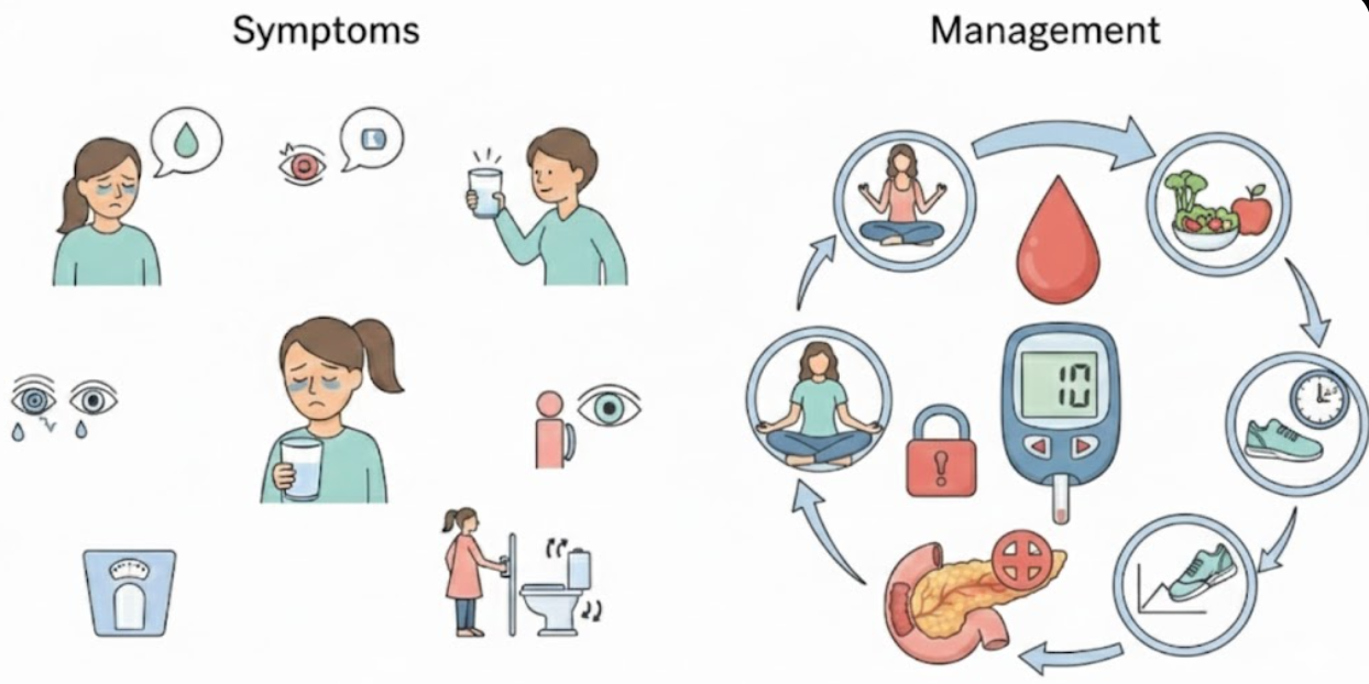 혈당이 오를 때 나타나는 신체 신호들과 관리법