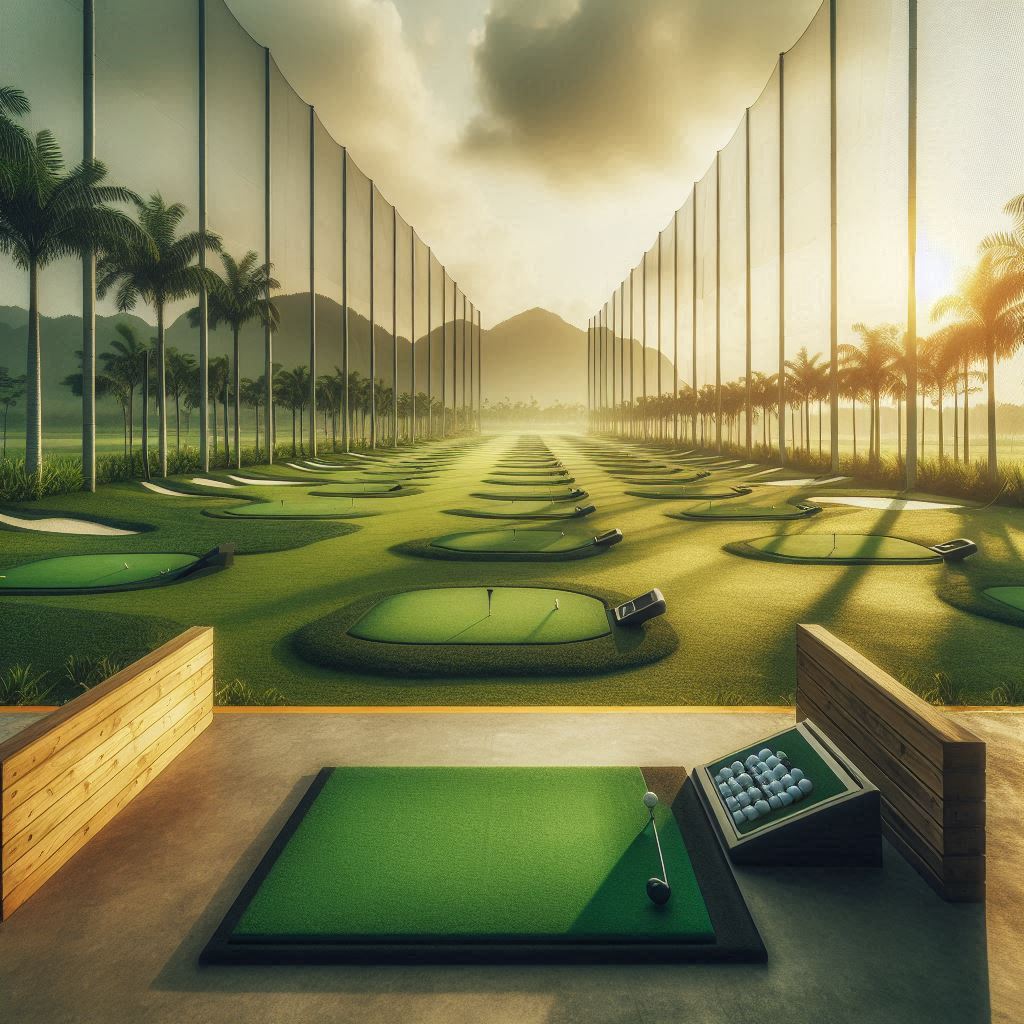 실외골프연습장 배경