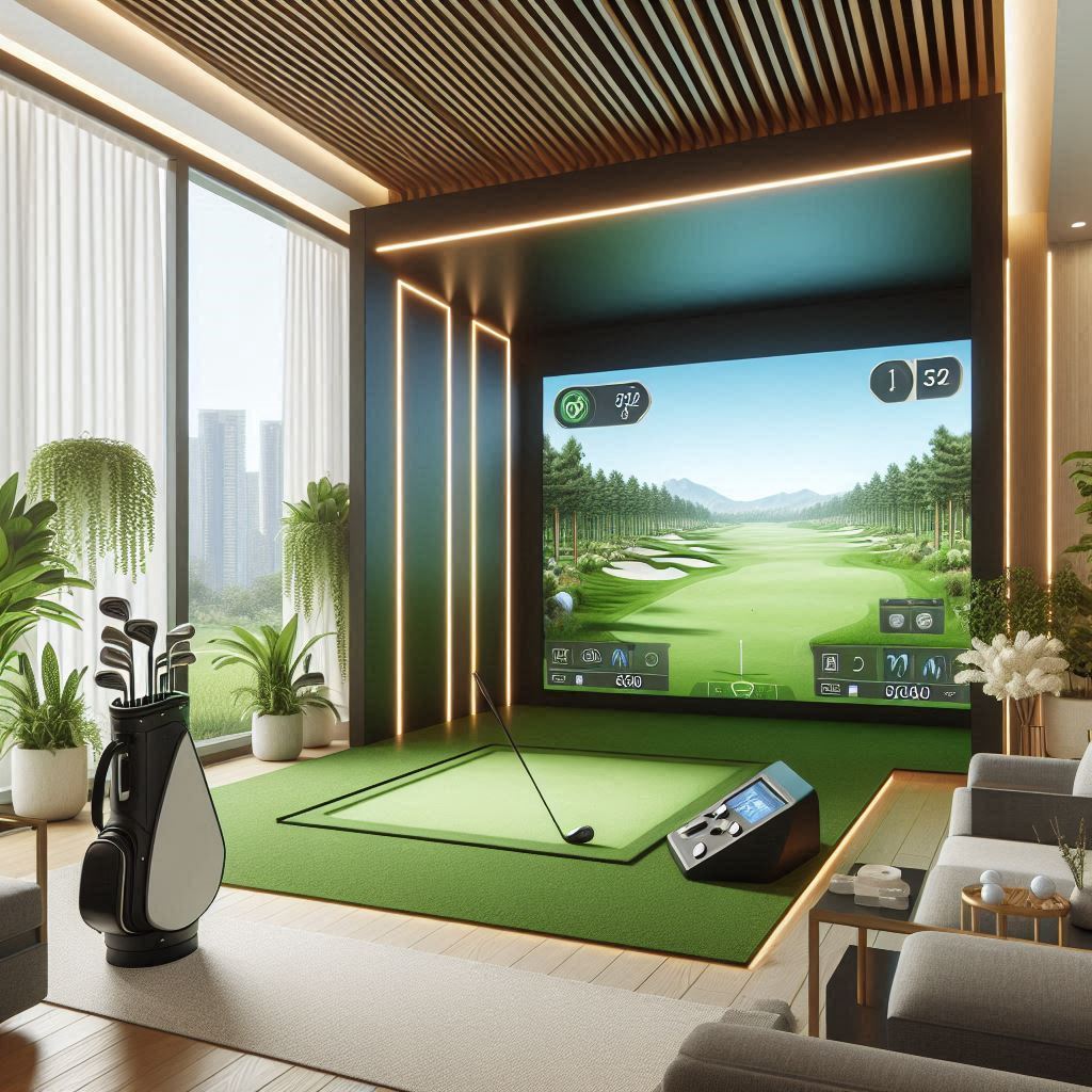 스크린골프장 배경