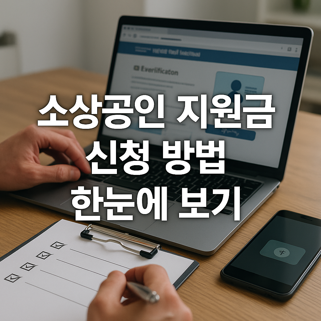소상공인 지원금 신청방법