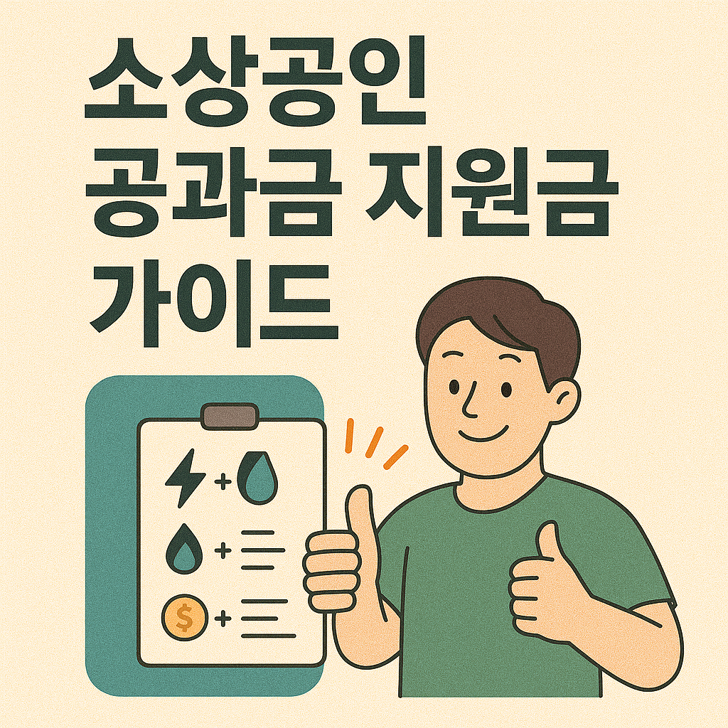 소상공인 공과금 지원금 가이드|부담경감 크레딧으로 최대 50만 원 지원