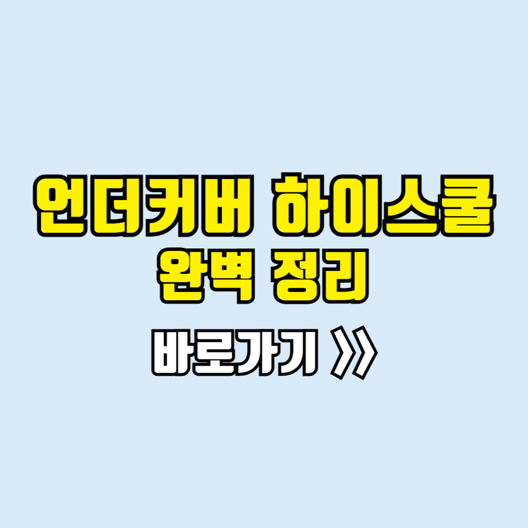 언더커버 하이스쿨 보러가기