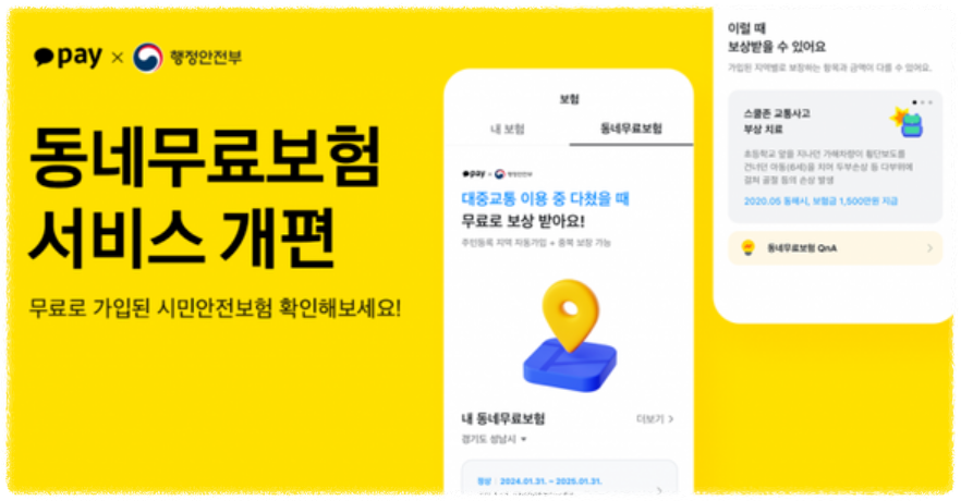 우리동네 무료보험 시민안전보험 혜택