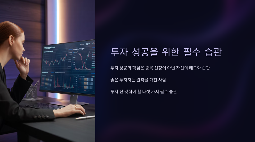 투자 성공을 위한 습관