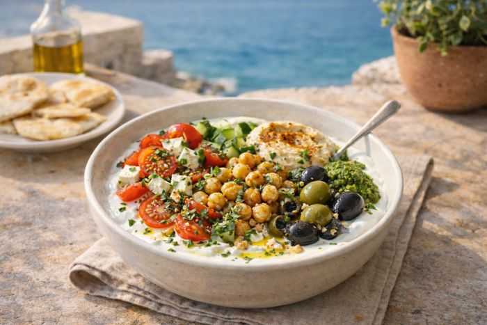 지중해식 그릭요거트 브런치 레시피