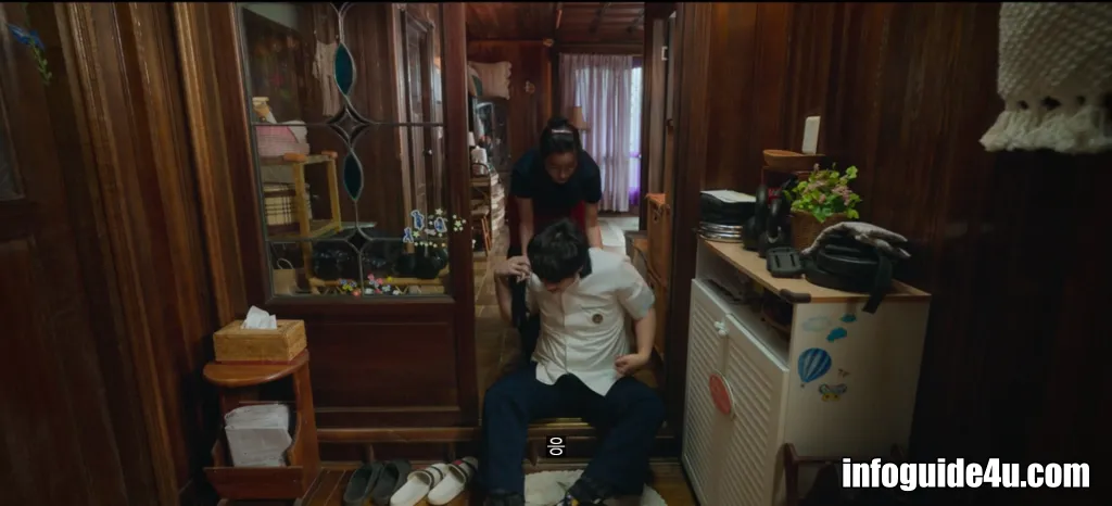 등교준비하는 봉석과 미현