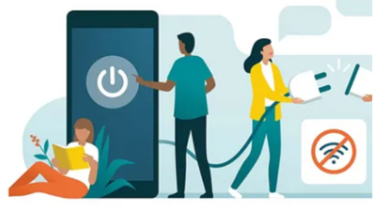 스마트폰 하루 단절 이미지