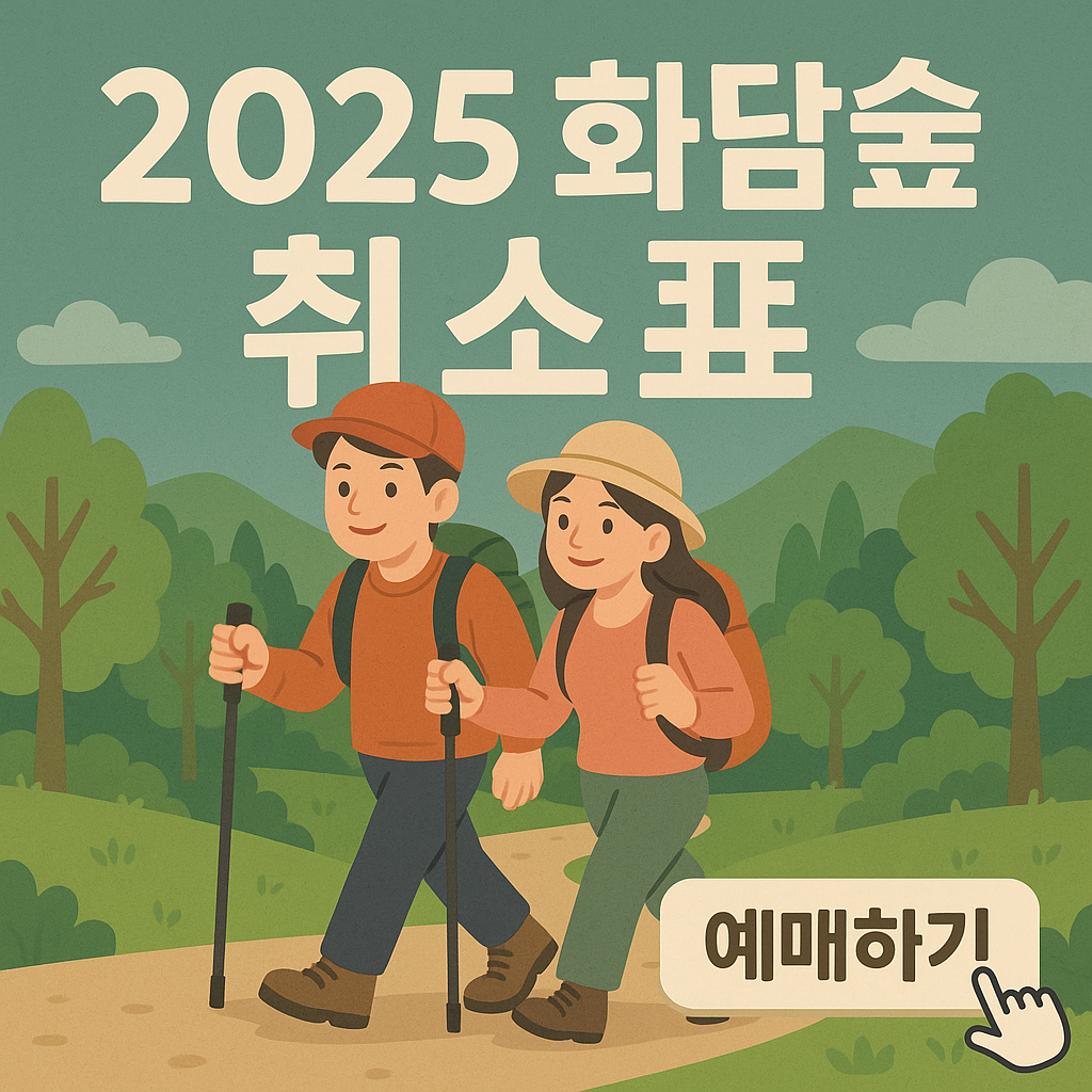 2025 화담숲 취소표 예매하기, 성공률 100%
