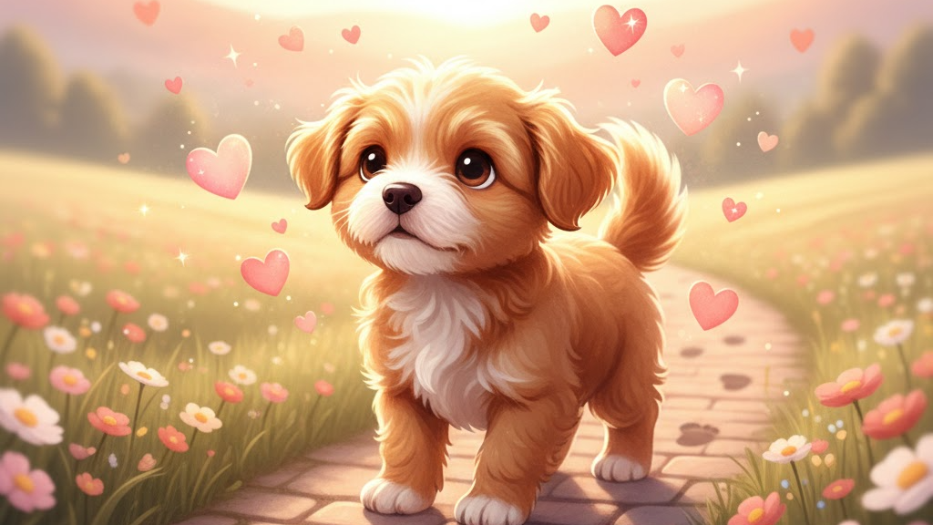 강아지가 따라오는 꿈 해몽 - 당신을 향한 진심 어린 관심