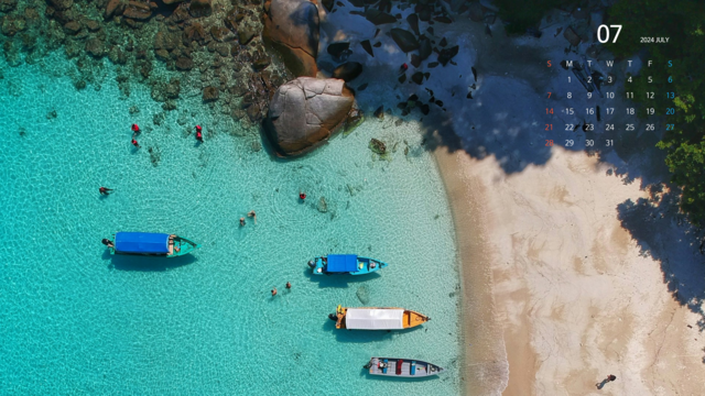 2024년 7월 달력 바탕화면