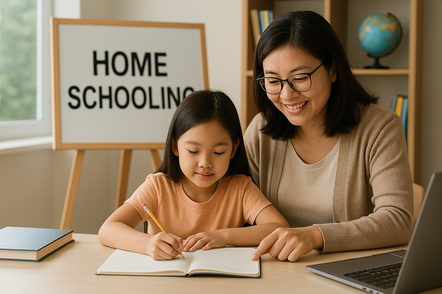 홈스쿨링 공부방 인테리어