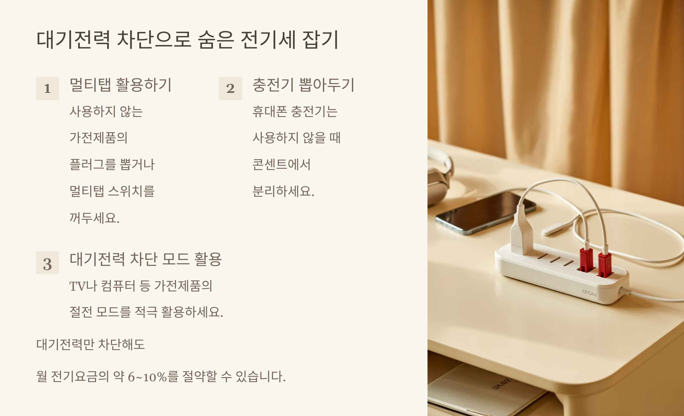 현실적인 전기요금 절약 꿀팁