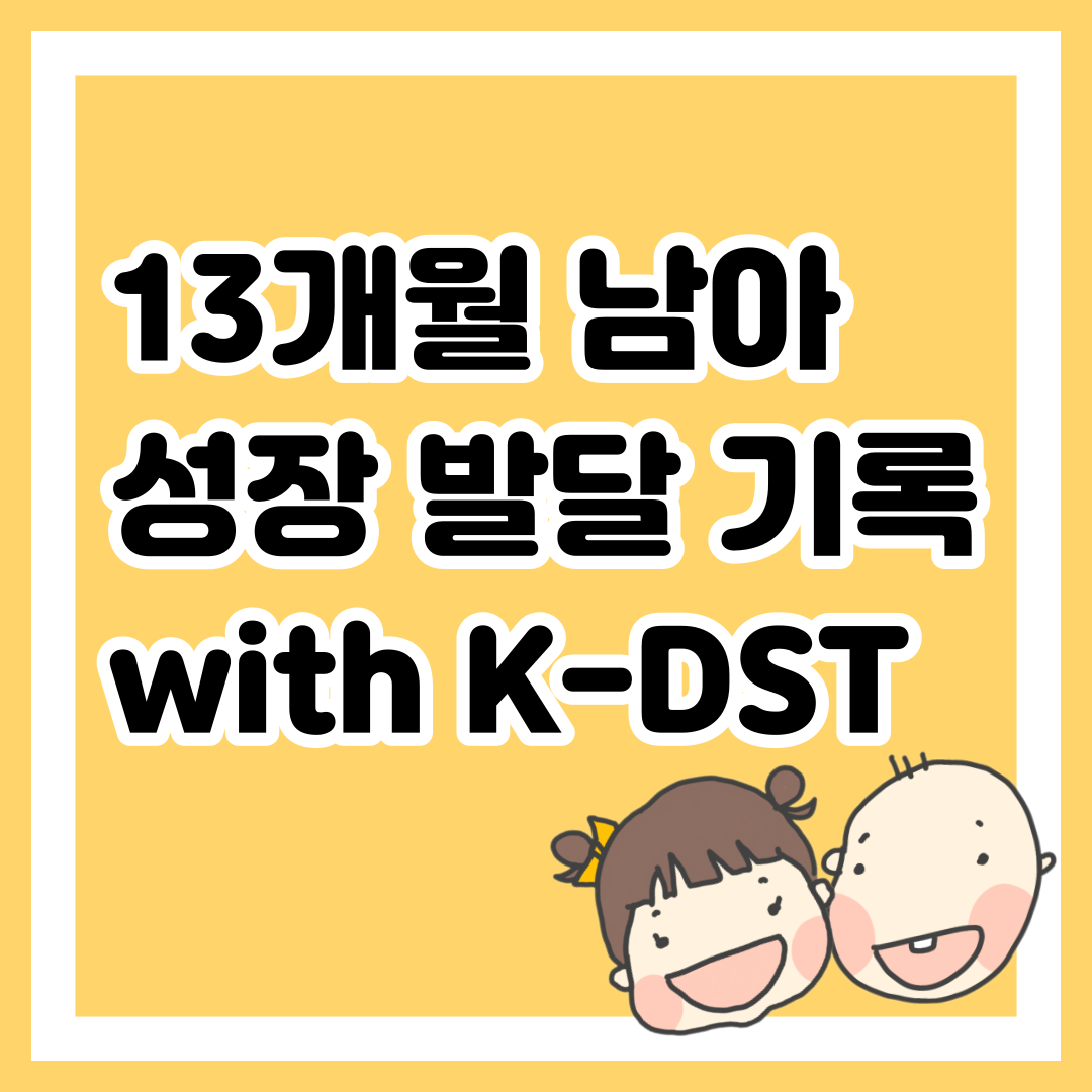 13개월 남자 아기 성장 기록 with 영유아선별검사 K-DST