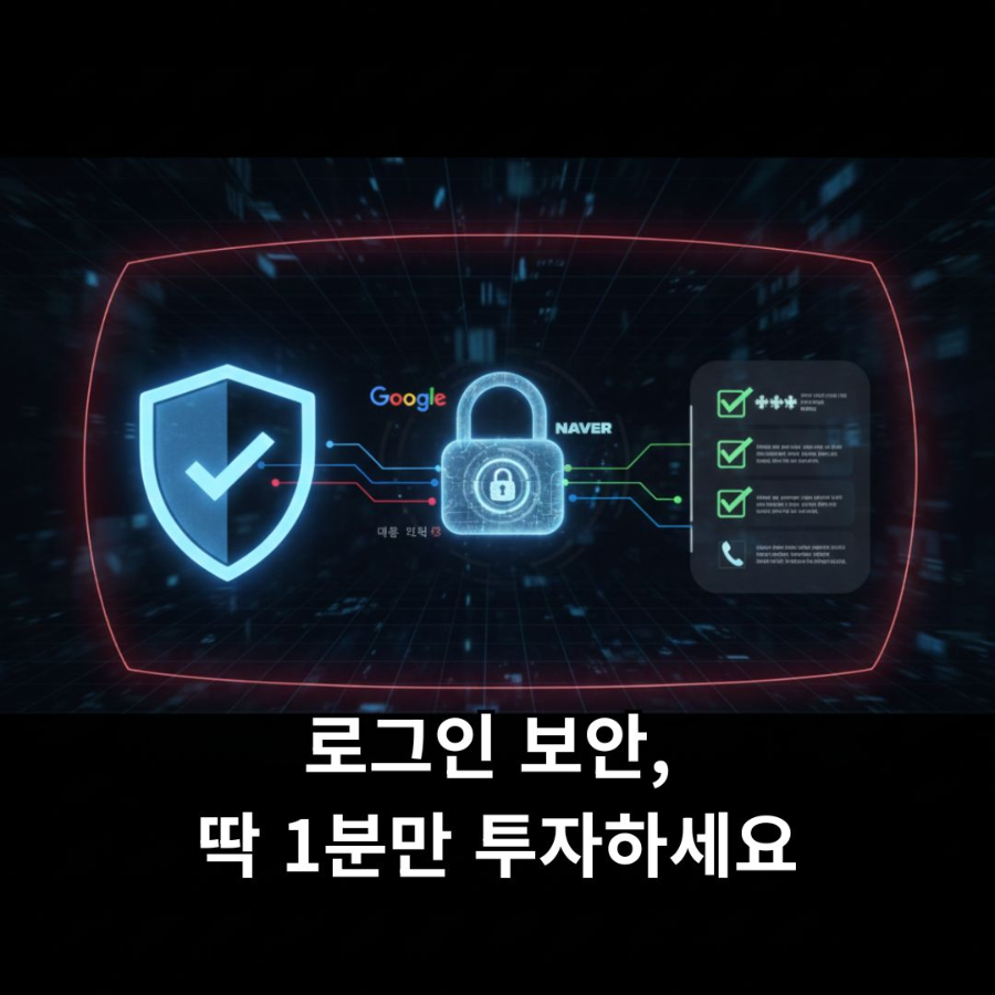 alt="구글&middot;네이버 2단계 인증 설정 방법과 반드시 확인해야 할 계정 보안 점검 리스트 로그인보완"