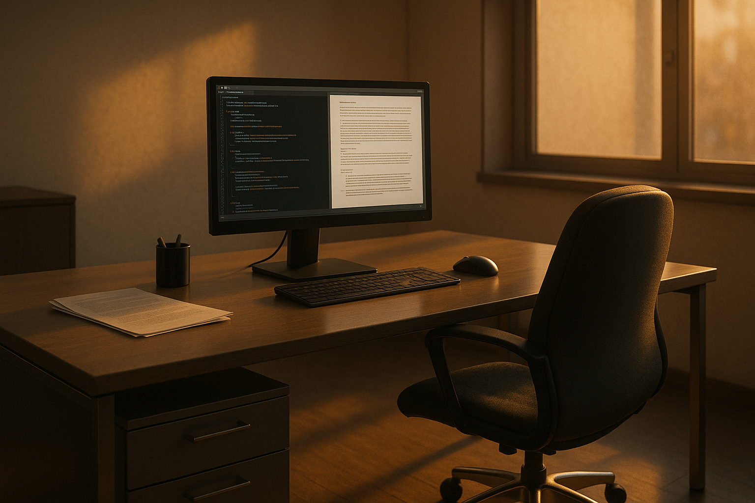 AI시대에 대체되는 직업 관련 참조 일러스트