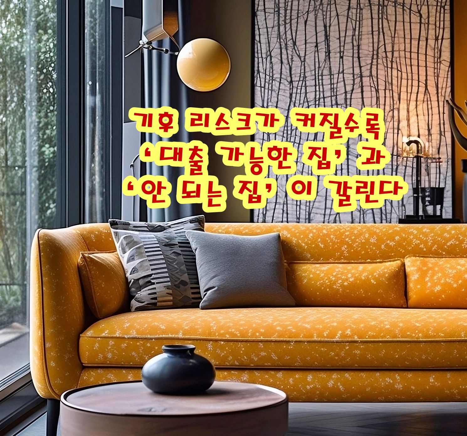 기후 리스크가 커질수록 &lsquo;대출 가능한 집&rsquo;과 &lsquo;안 되는 집&rsquo;이 갈린다