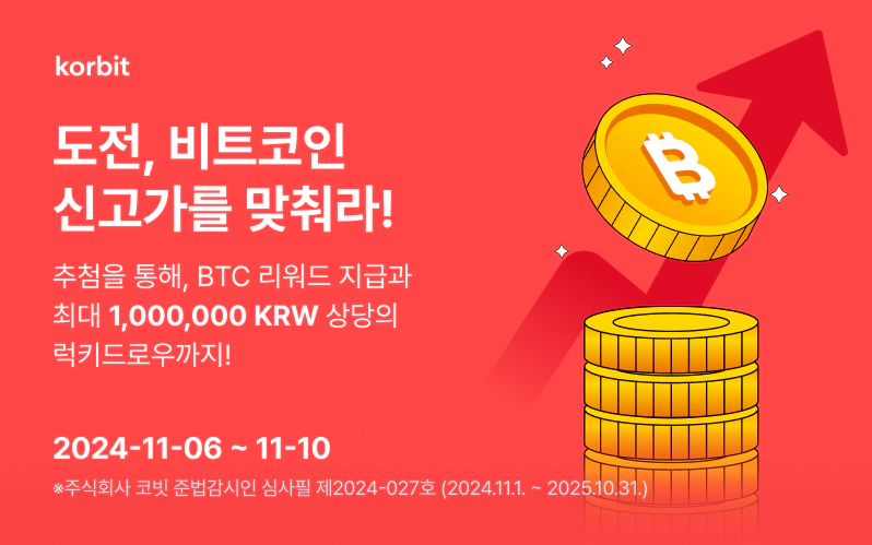 코빗 비트코인 신고가 이벤트