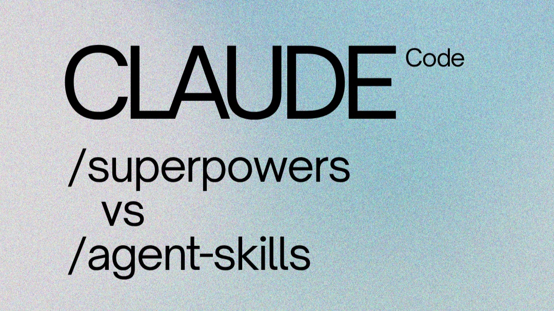 Claude Code superpowers vs agent-skills 비교 실험 커버 이미지