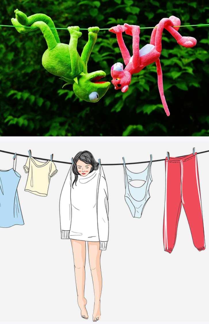 hang out and hang off