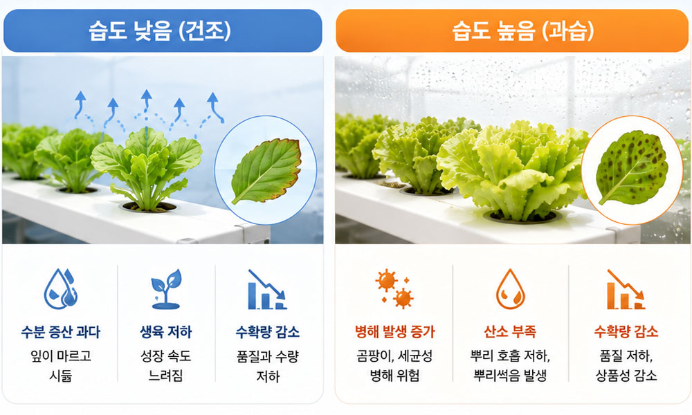 습도가 작물에 미치는 영향