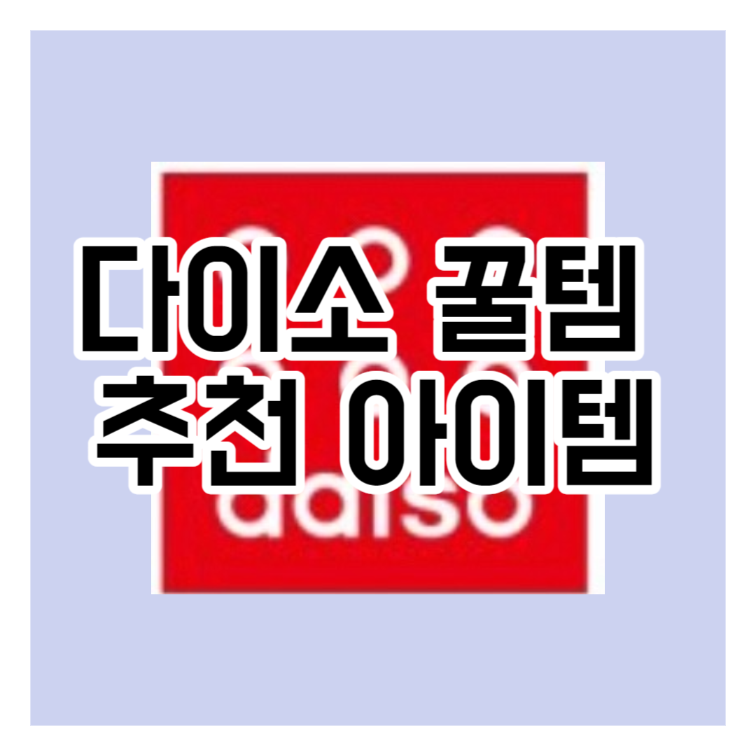 다이소 꿀템 추천