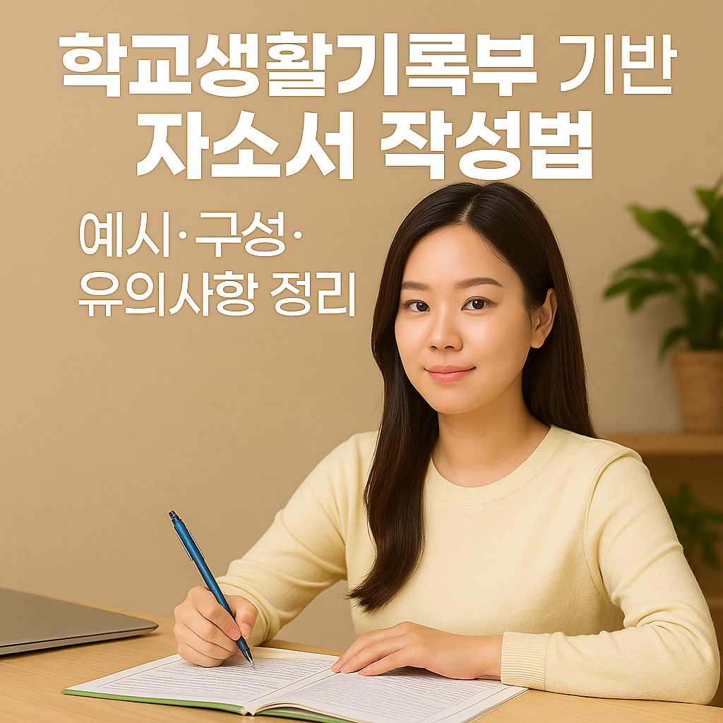 학교생활기록부 기반 자소서 작성법｜예시&middot;구성&middot;유의사항 정리