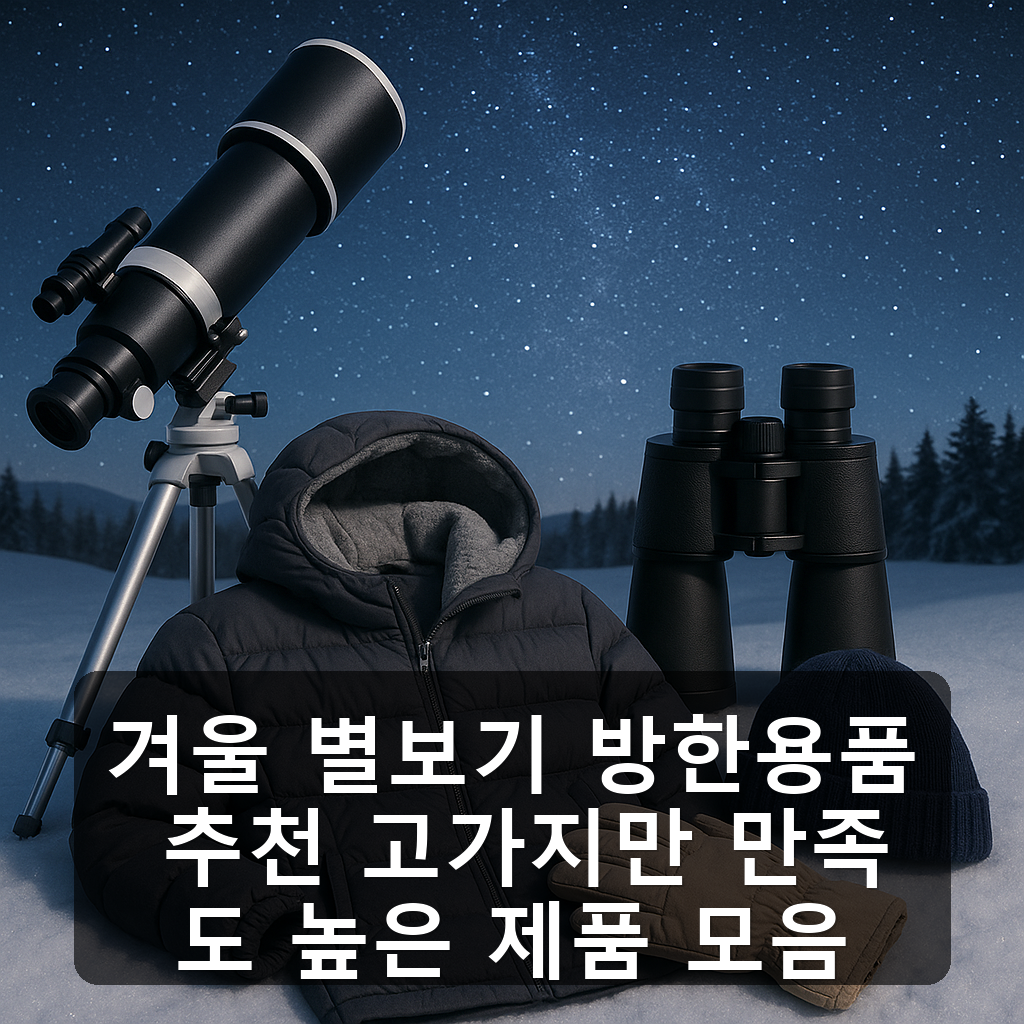 겨울 별보기 방한용품 추천 고가지만 만족도 높은 제품 모음