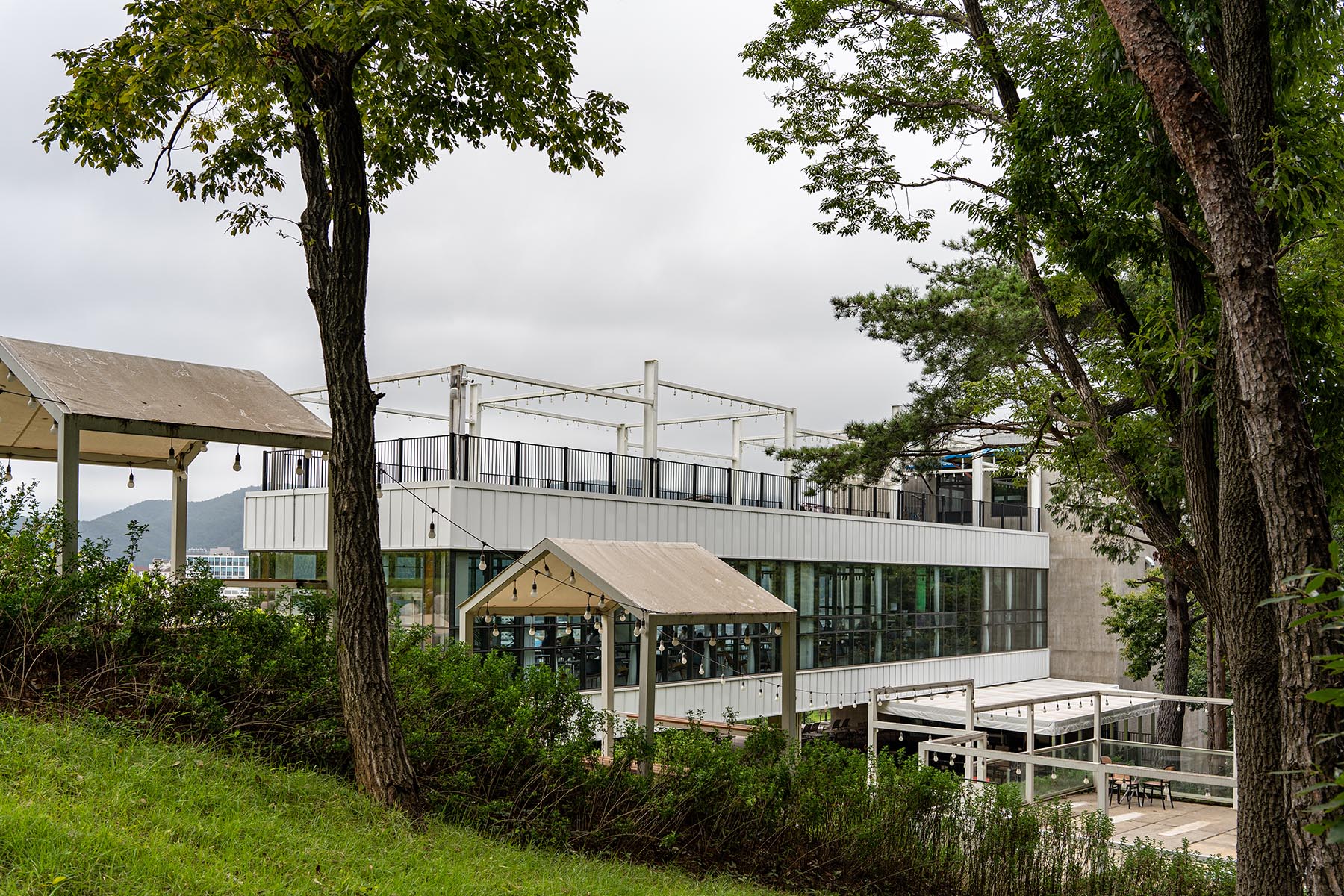 두루미 베이커리 카페 야외 정원