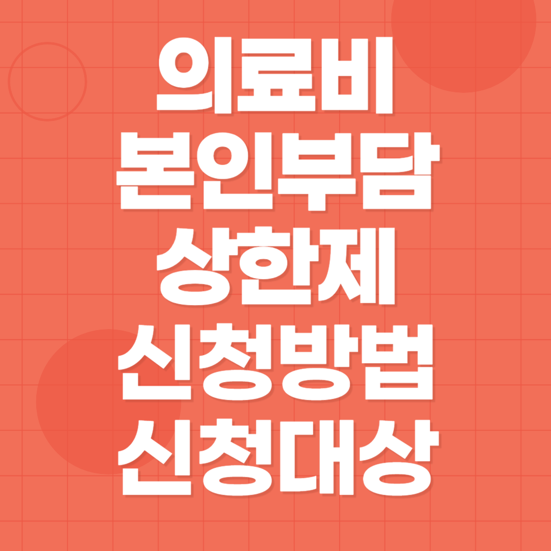 의료비 본인부담 상한제 신청방법 신청대상