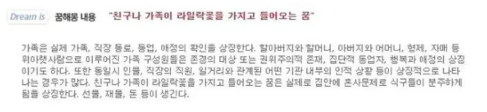꿈 해몽 사이트