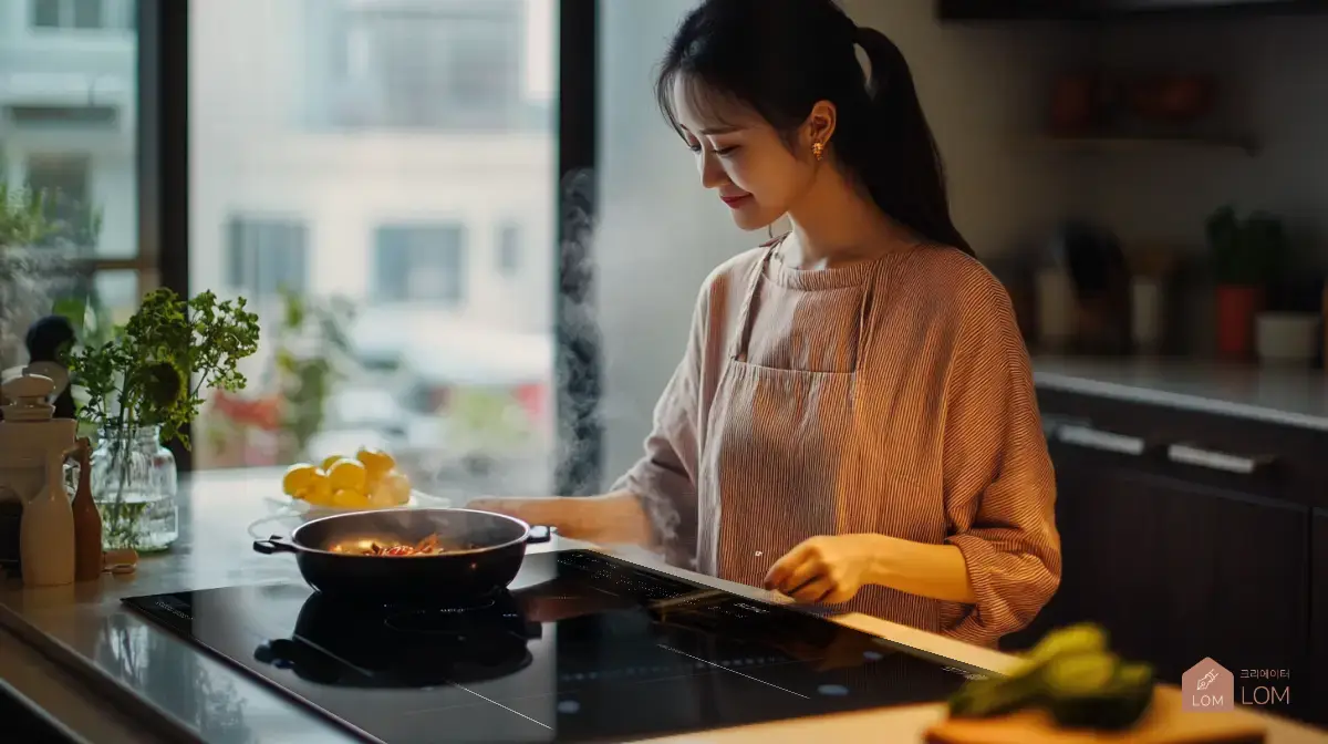 저녁-주방에서-인덕션이용해서-요리하는-모습-01