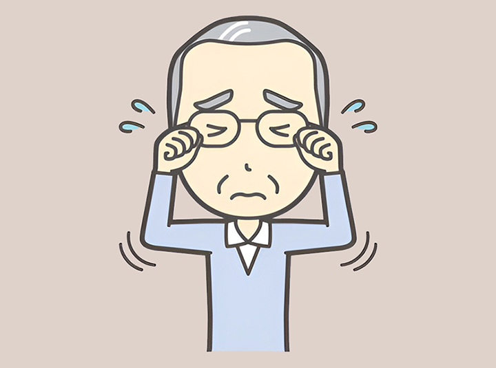 시각장애가-발생한-남성