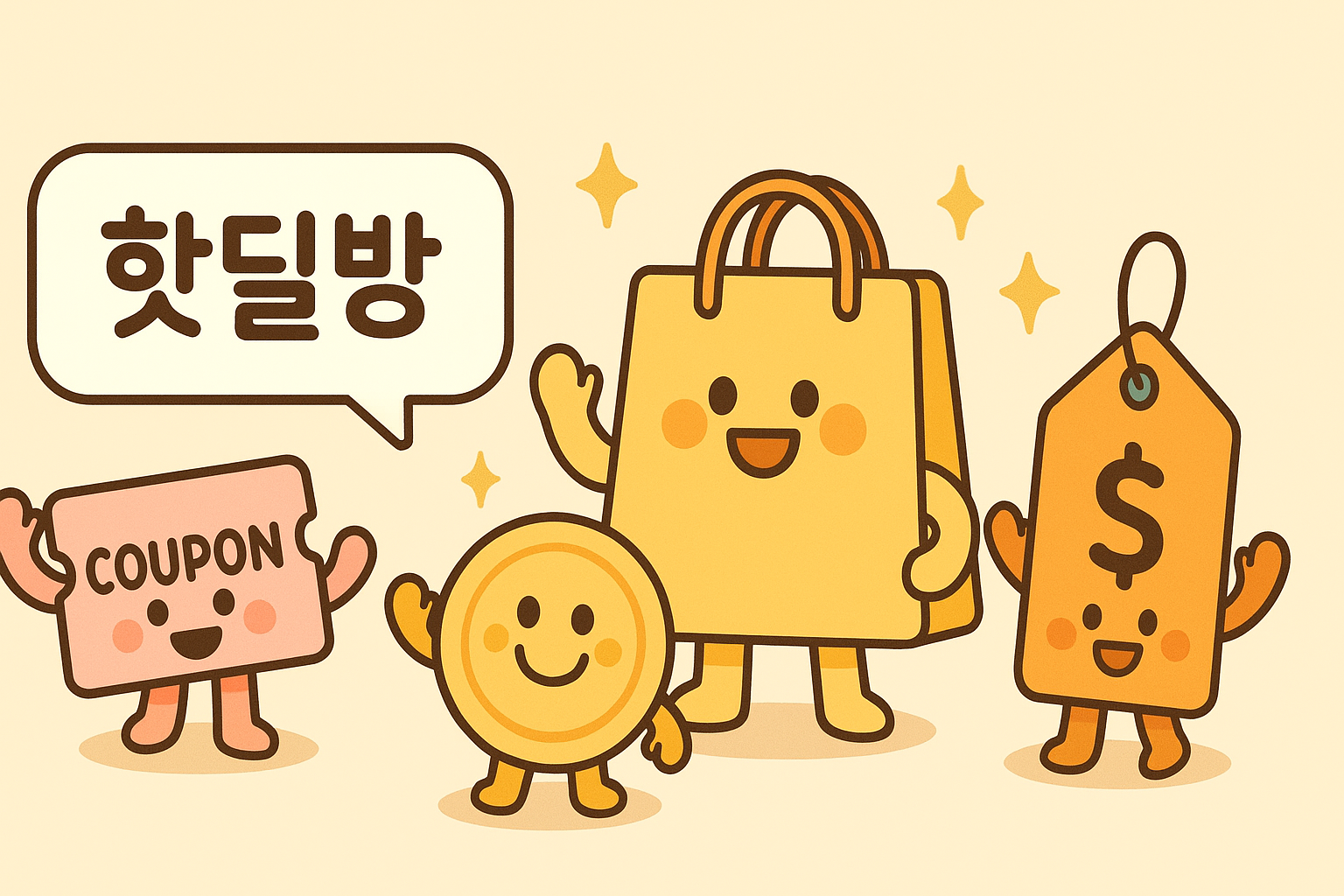 핫딜방 관련 그림