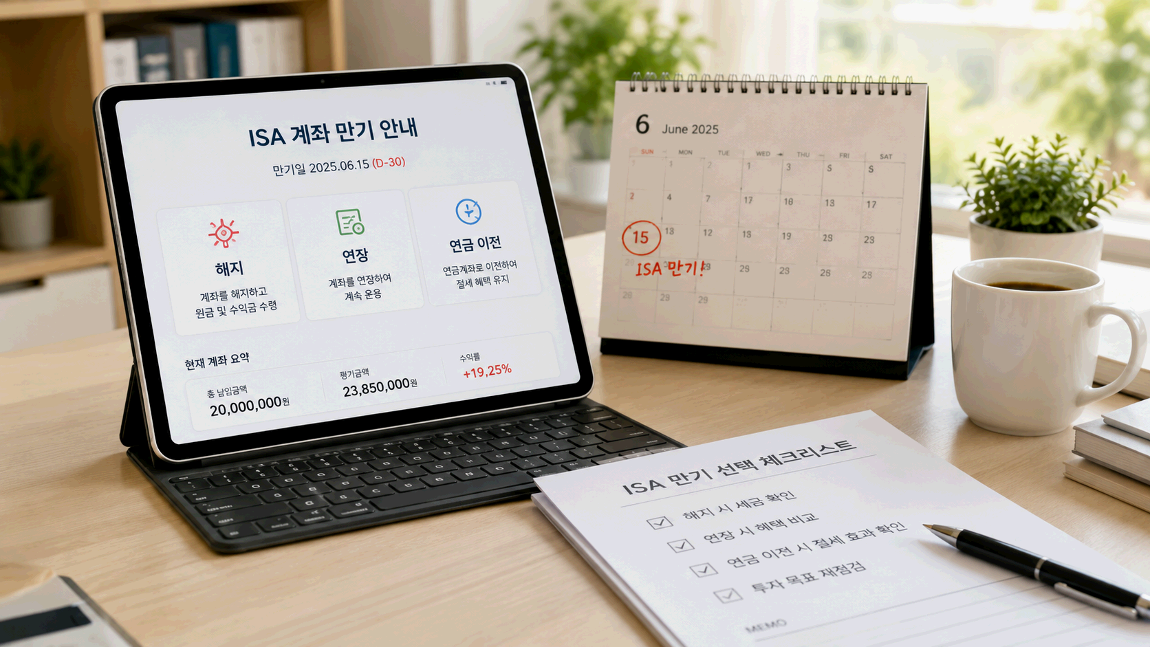 ISA 계좌 만기 전, 해지할지 연장할지 헷갈린다면 이 기준으로 정리하세요