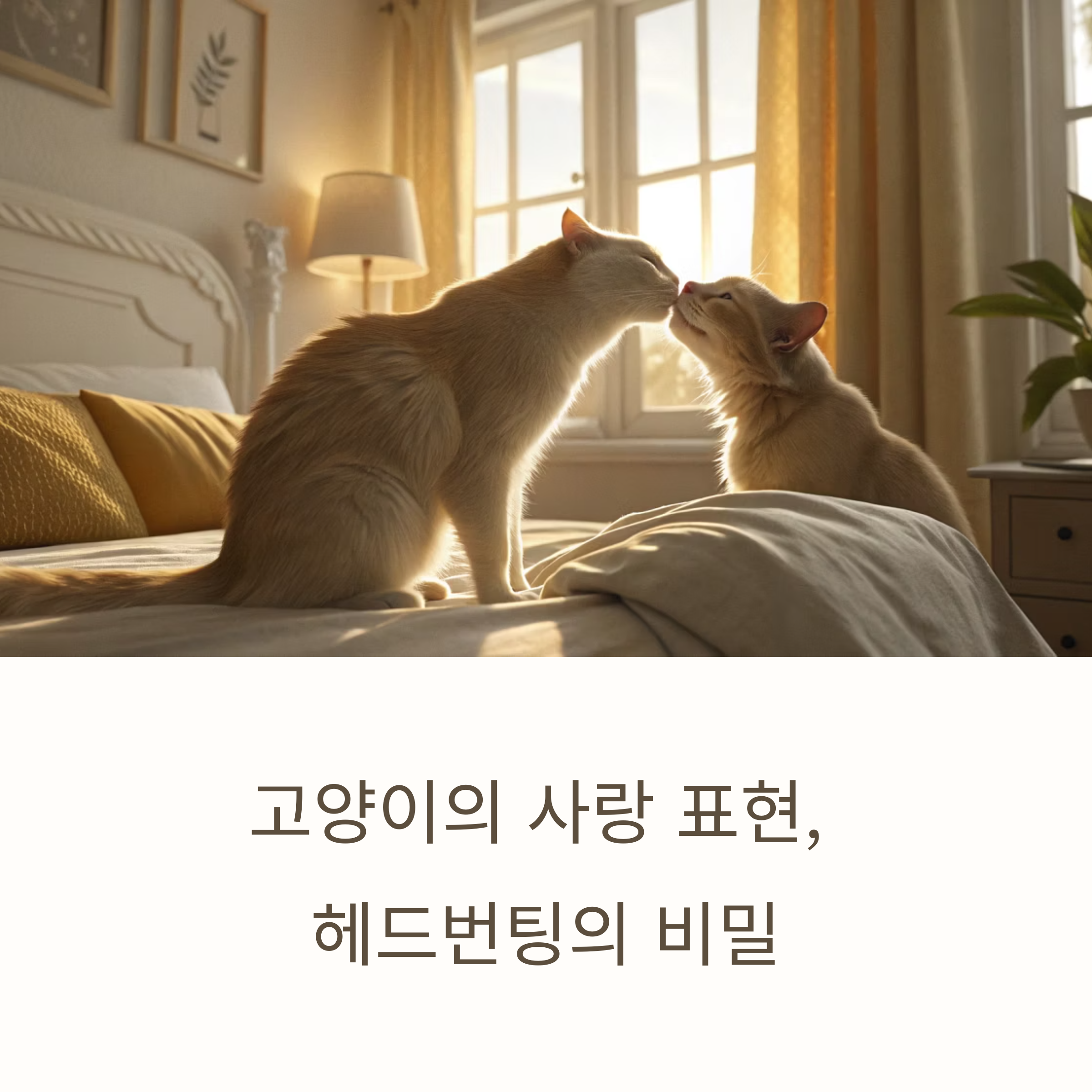 고양이의 사랑 표현, 헤드번팅의 비밀