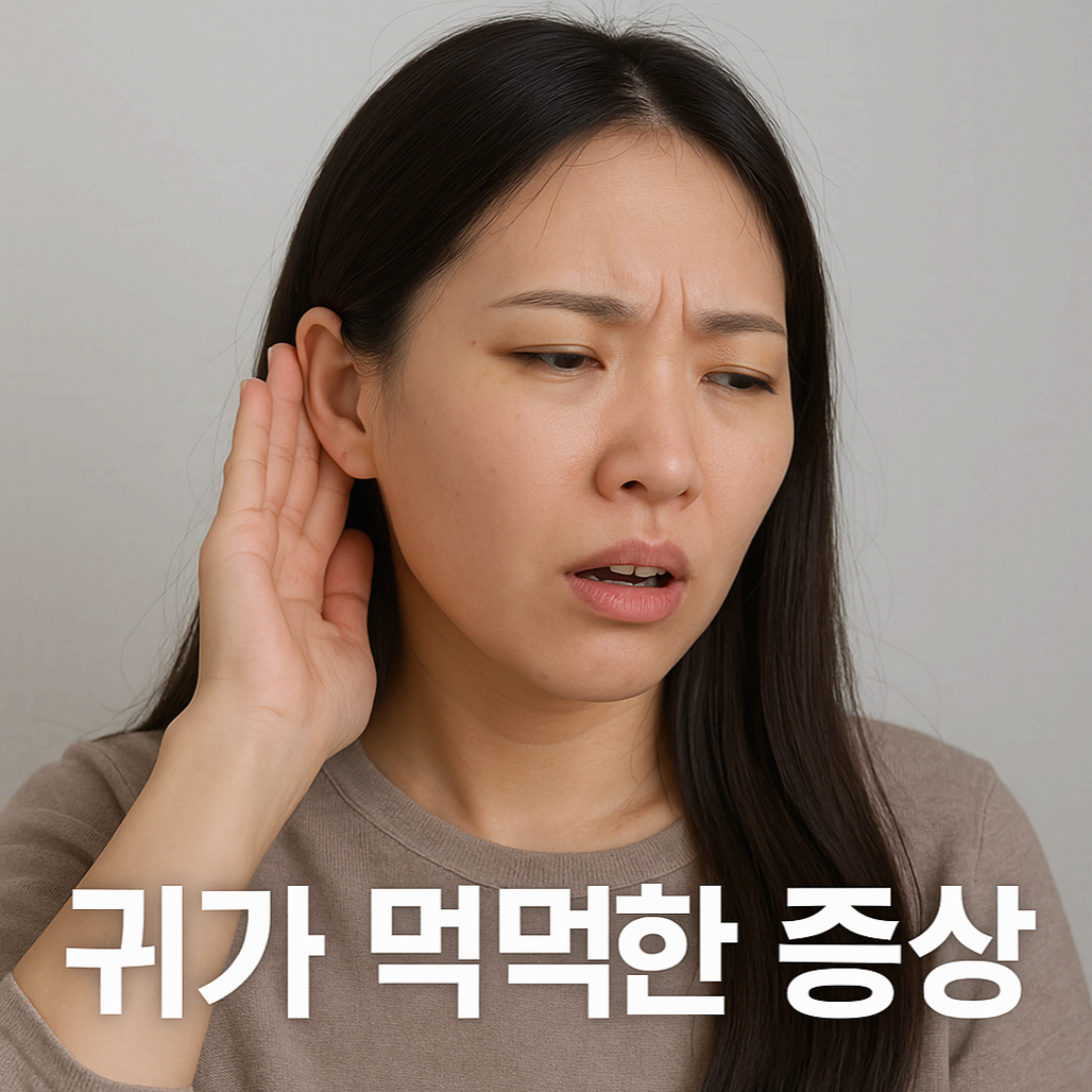 귀가 먹먹한 증상, 귀 안이 꽉 막힌 느낌이에요