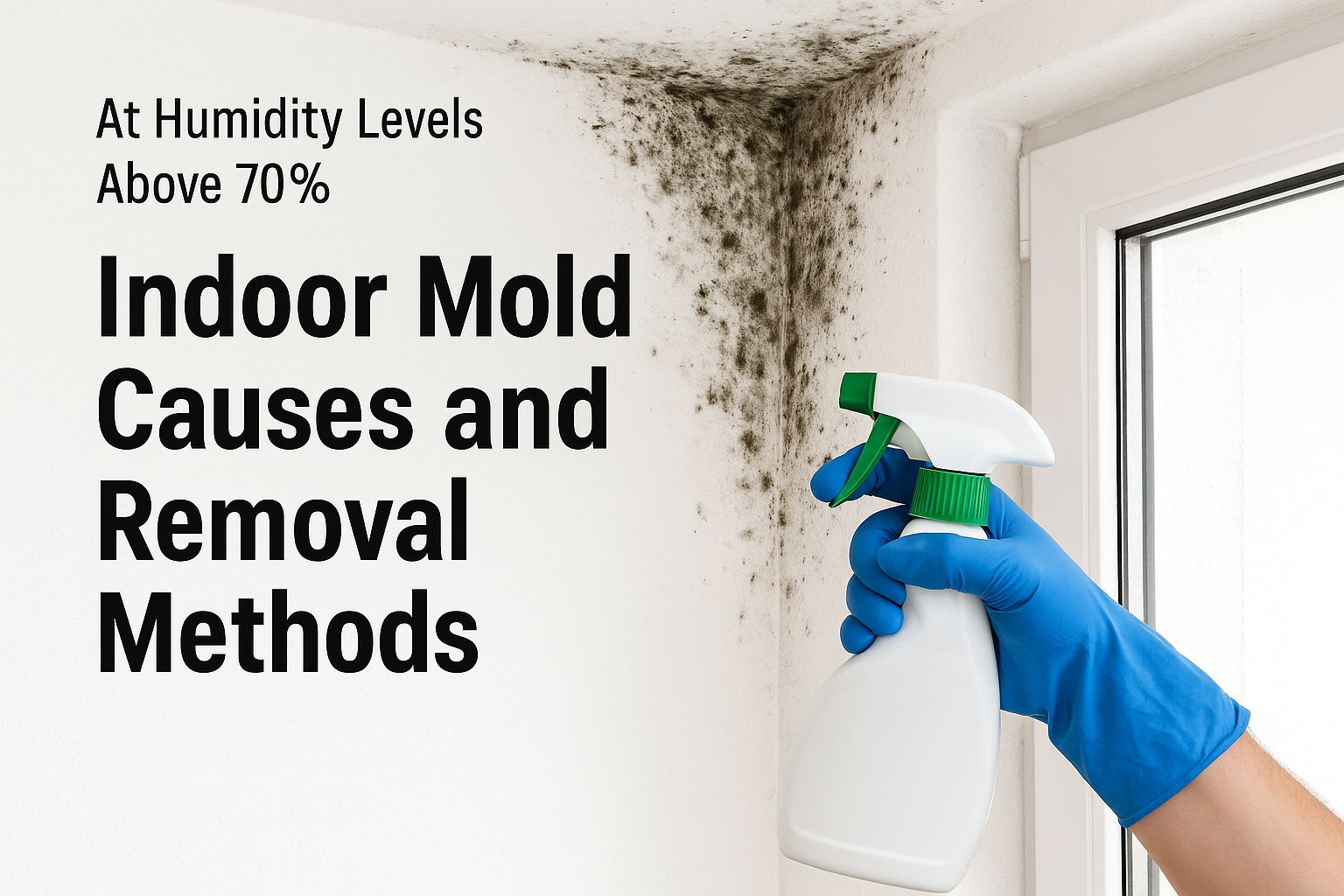 습도 70% 이상일 때 생기는 실내 곰팡이 원인과 완벽 제거 방법