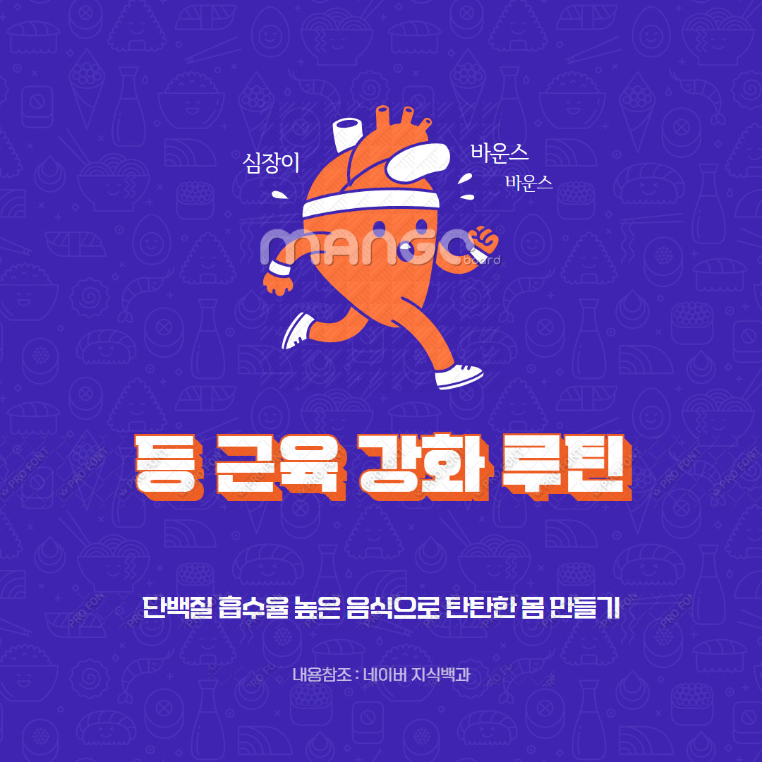 등 근육 강화 루틴