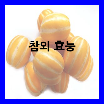 참외 효능