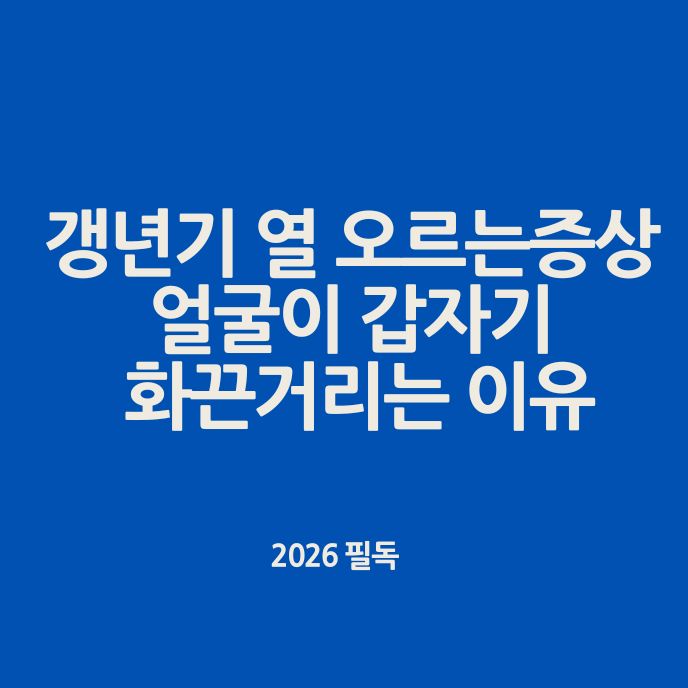 갱년기 열 오르는증상
