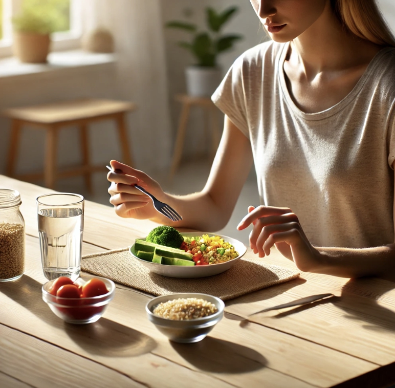 소식 하는 여성 사진