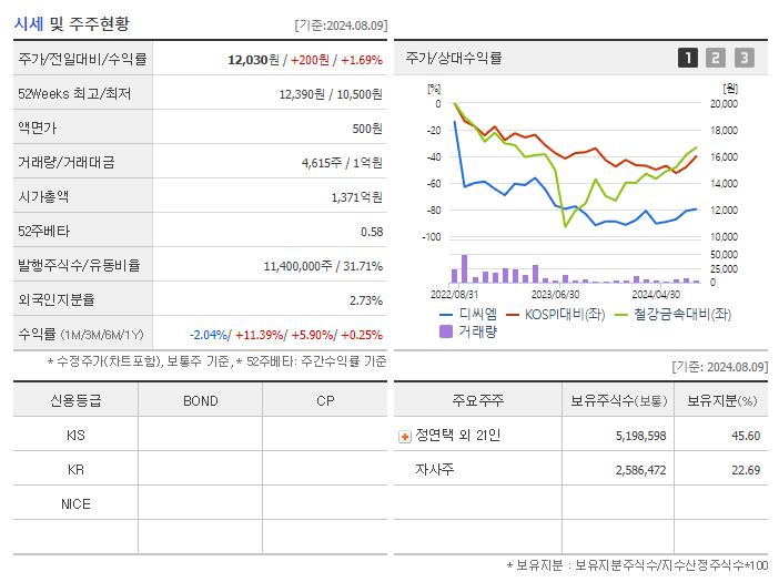디씨엠_기업개요