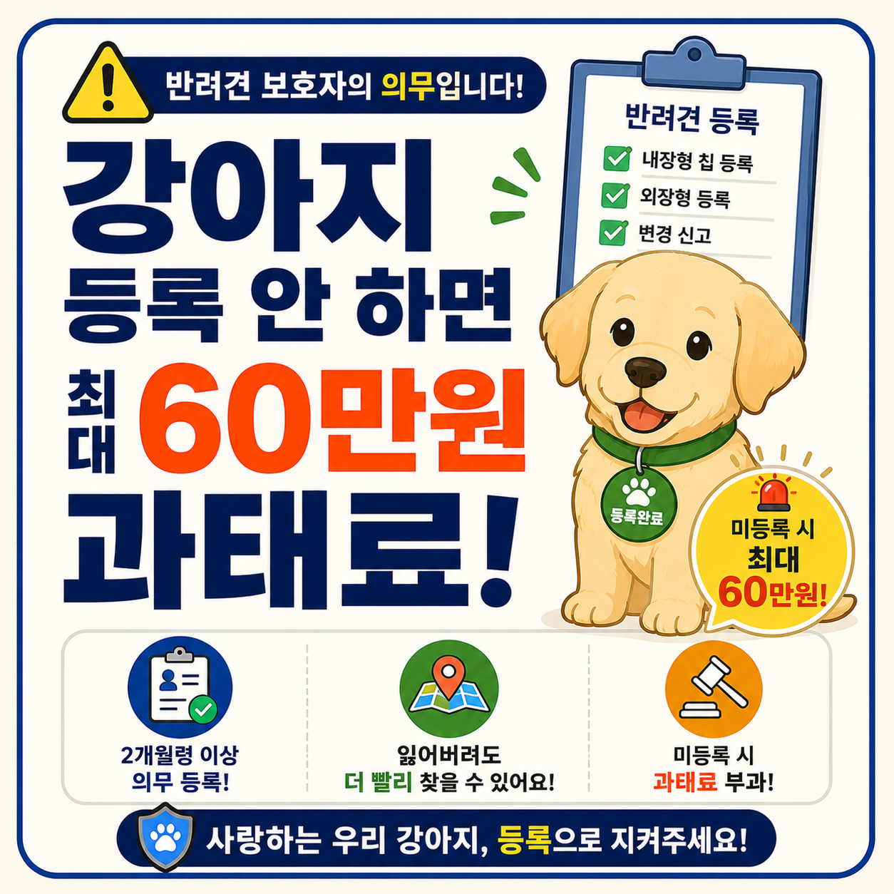 강아지 등록