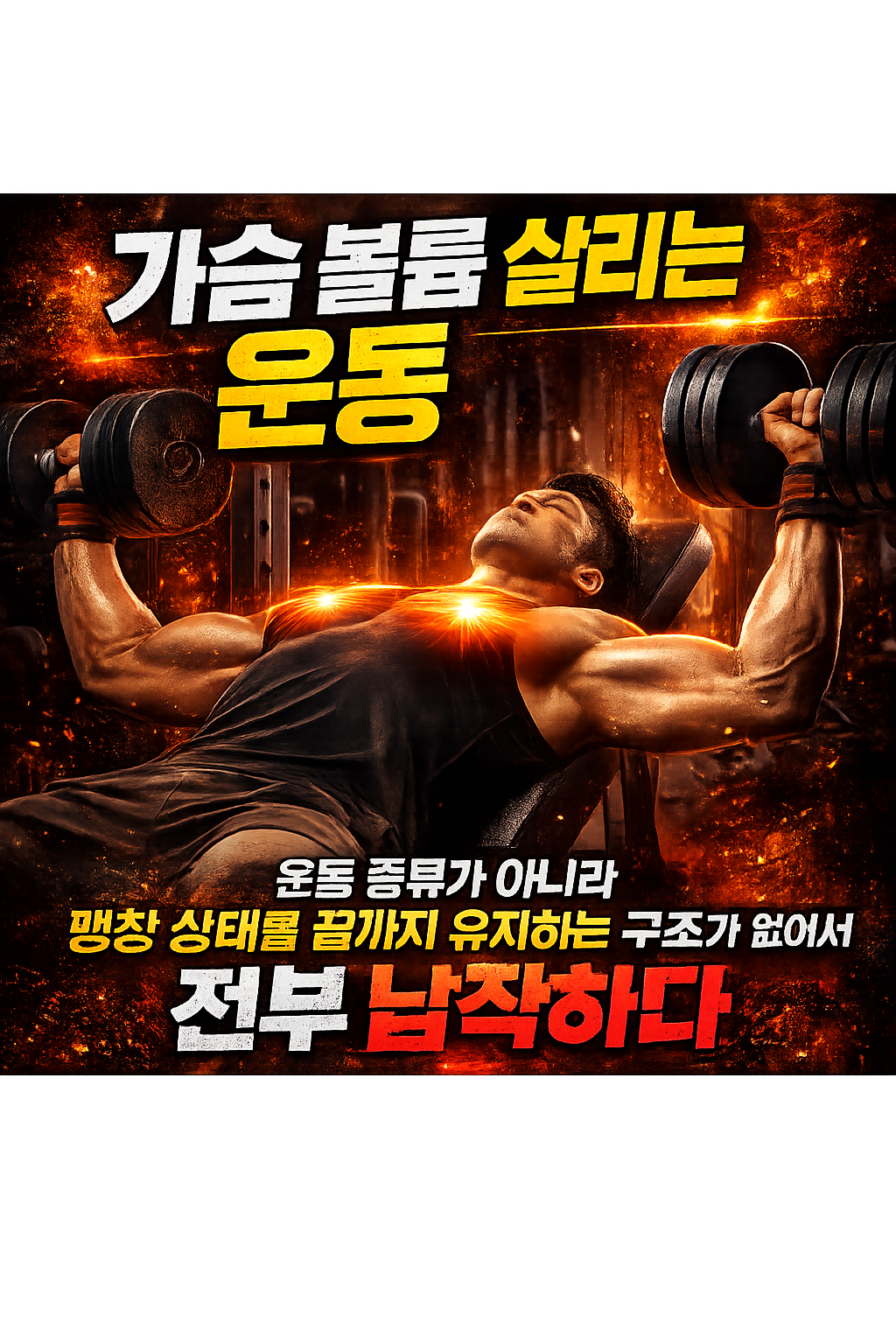 가슴 볼륨 살리는 운동