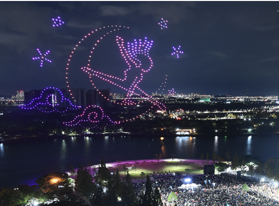 고양호수 예술축제 드론쇼