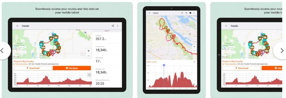 Bike Navigation앱 기능