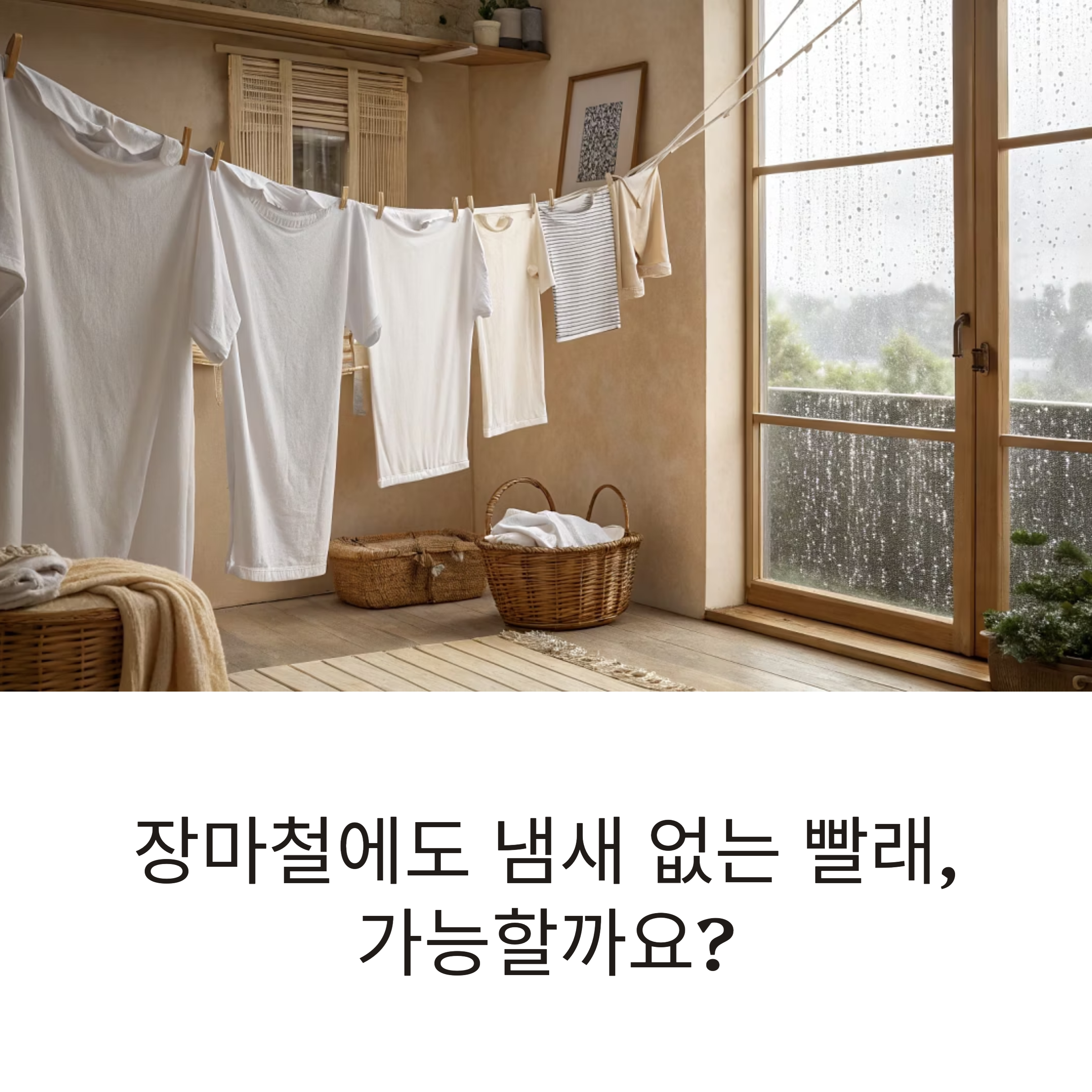 장마철에도 뽀송한 빨래를 위한 7단계 가이드
