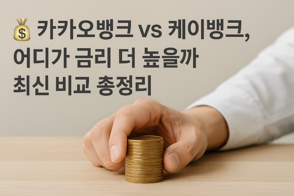 카카오뱅크 vs 케이뱅크, 어디가 금리 더 높을까?