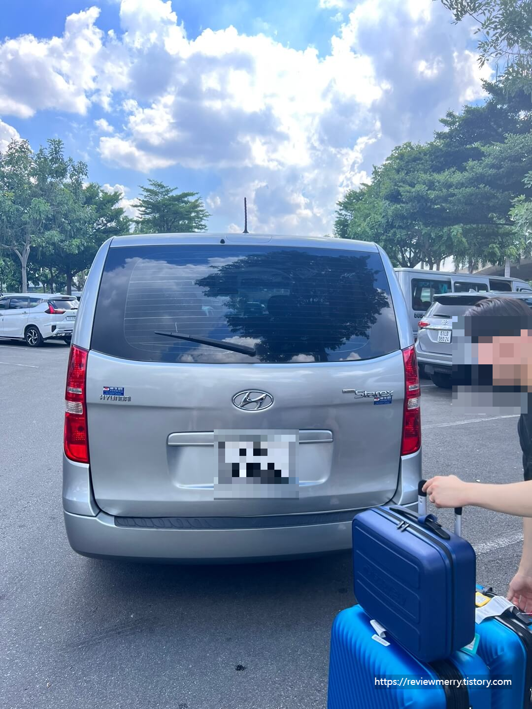 현지 사용한 스타렉스 차량 사진